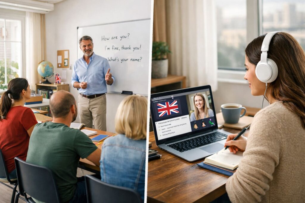 Presencial ou online como escolher o melhor curso de idiomas para você