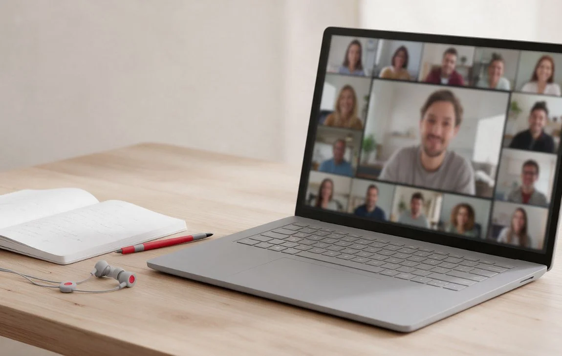 Como funciona a aula de inglês online ao vivo na prática
